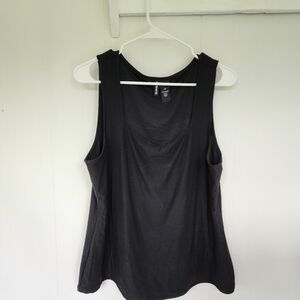 Forever 21 Black Fitted Sleeveless Tank Top